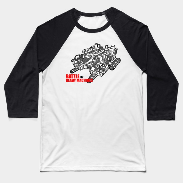 Battle Ready Machine 02 T-shirt Baseball T-Shirt by VerticalGT